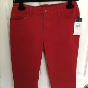 Chaps Women's Vibrant Red  Jeans